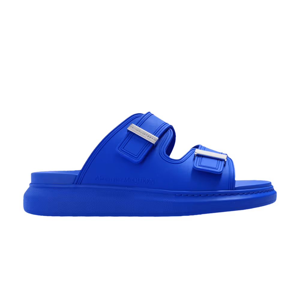 Alexander McQueen Hybrid Double Buckle Sandal Navy Blue
