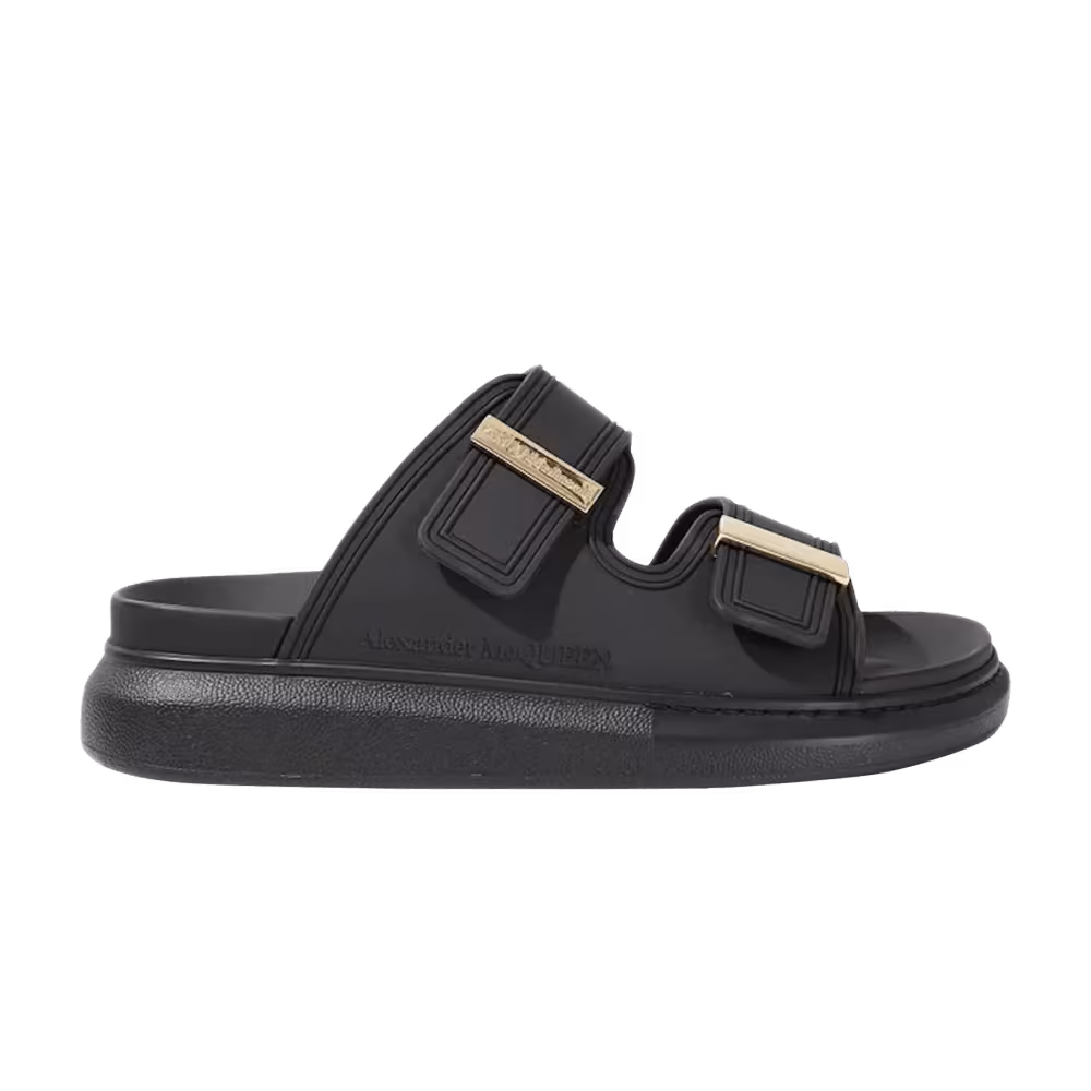 Alexander McQueen Women's Hybrid Slide Black Gold