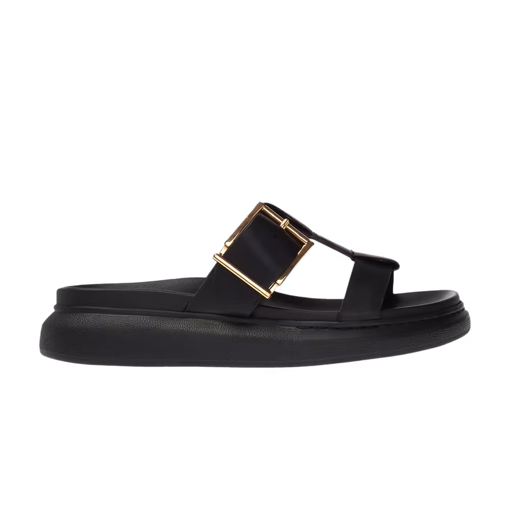 Alexander McQueen Hybrid Slide Black Gold