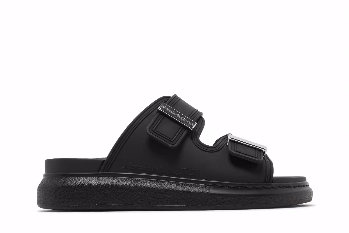 Alexander McQueen Women's Hybrid Slide Black, view 2