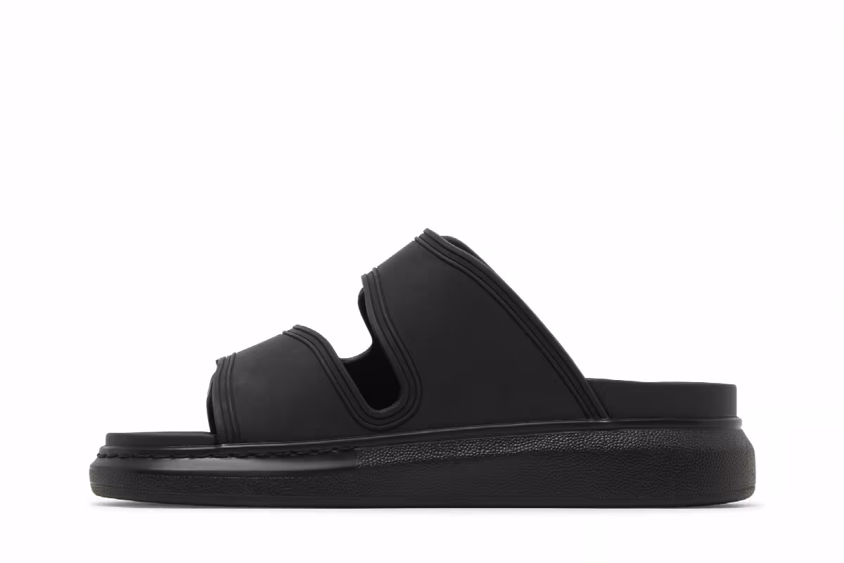 Alexander McQueen Women's Hybrid Slide Black, view 4