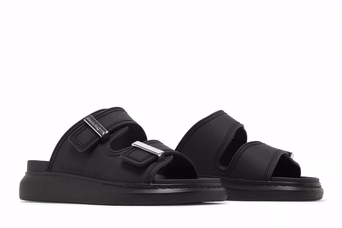 Alexander McQueen Women's Hybrid Slide Black, view 9