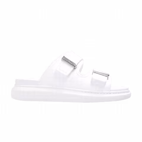 Alexander McQueen Wmns Hybrid Slide 'New Ivory Silver'