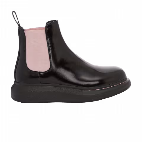 Alexander McQueen Wmns Hybrid Chelsea Boot 'Black Sugar Pink'