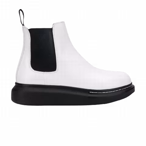 Alexander McQueen Hybrid Ankle Boot 'Ivory Black'