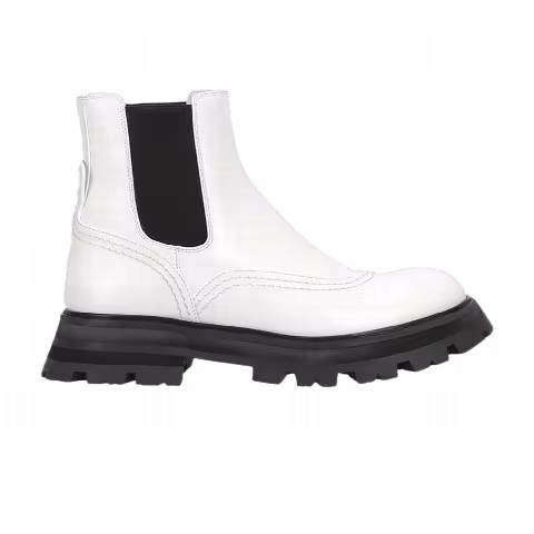 Alexander McQueen Wmns Wander Chelsea Boot 'White Black'