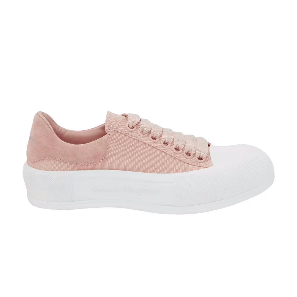 Alexander McQueen Women's Deck Lace-Up Plimsoll Magnolia