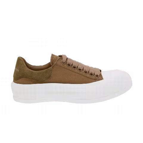 Alexander McQueen Wmns Deck Lace-Up Plimsoll 'Khaki'
