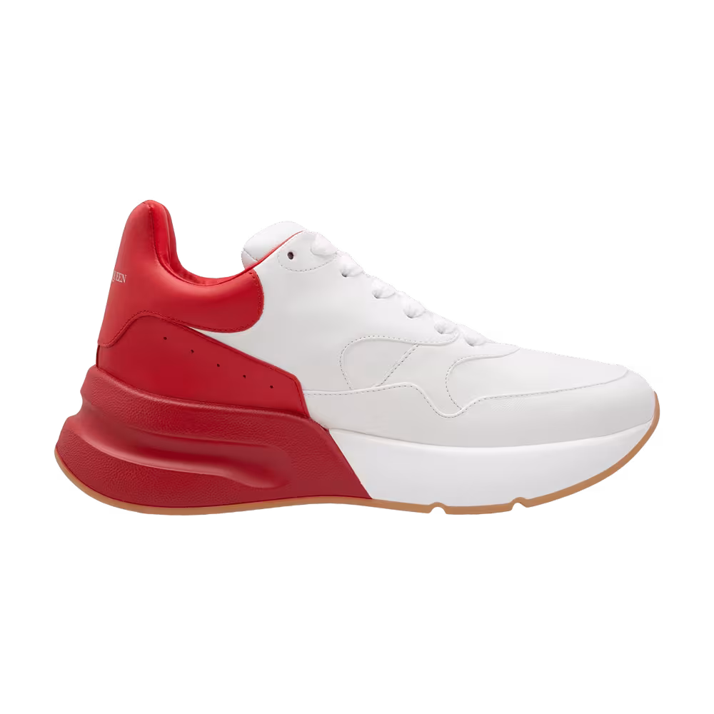 Alexander McQueen Oversized Runner White Red