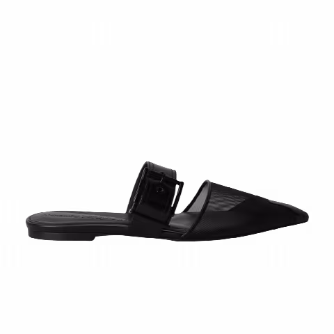 Alexander McQueen Wmns Mesh Punk Mule 'Black'