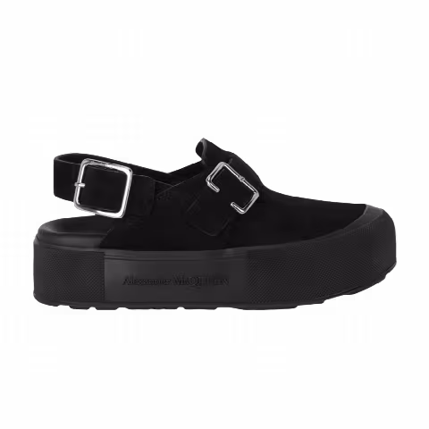 Alexander McQueen New Micmac Clog 'Black Silver'