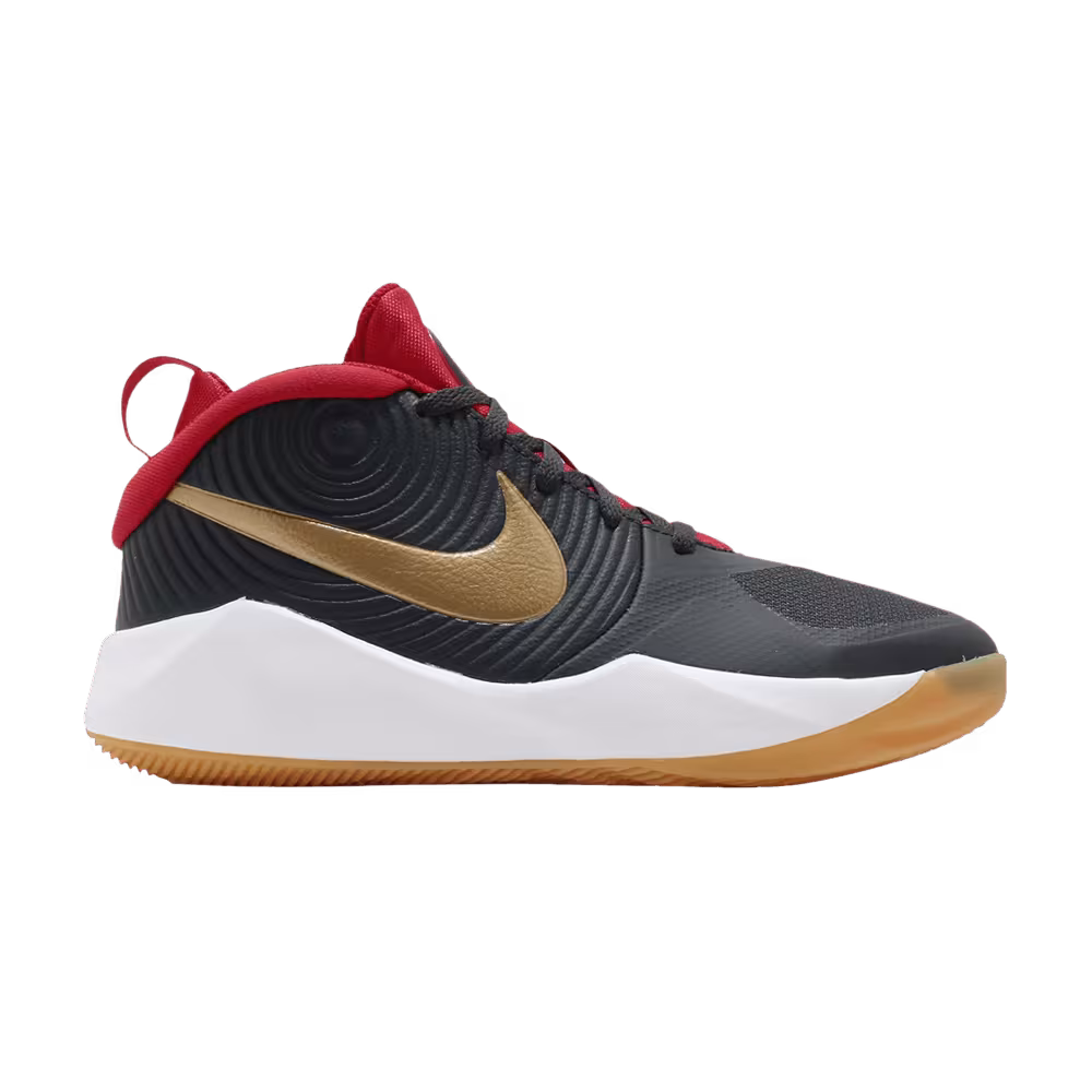 Nike Team Hustle D9 GS Dark Smoke Grey Gold
