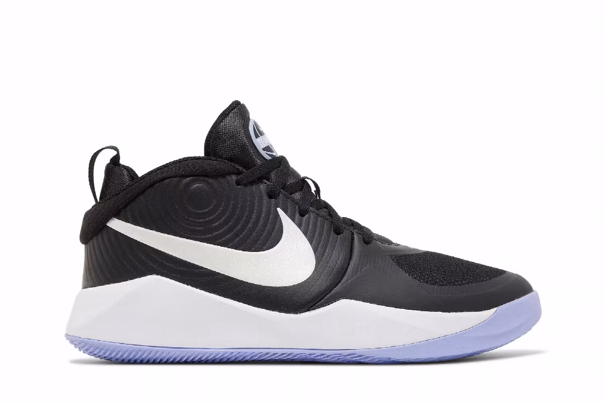 Nike Team Hustle D9 GS Black Light Thistle, view 2