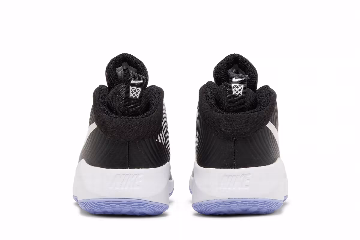 Nike Team Hustle D9 GS Black Light Thistle, view 7