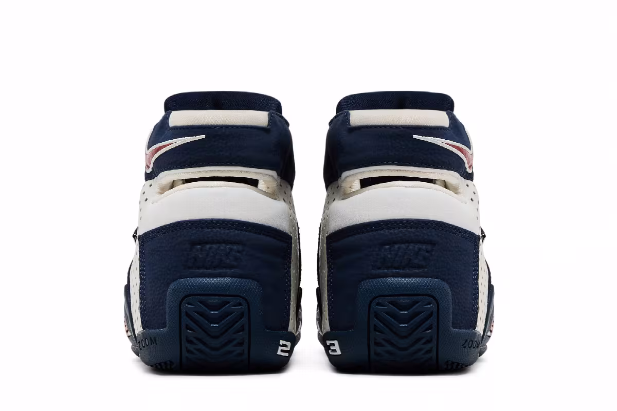 Nike LeBron Zoom 20-5-5 White Midnight Navy, view 7