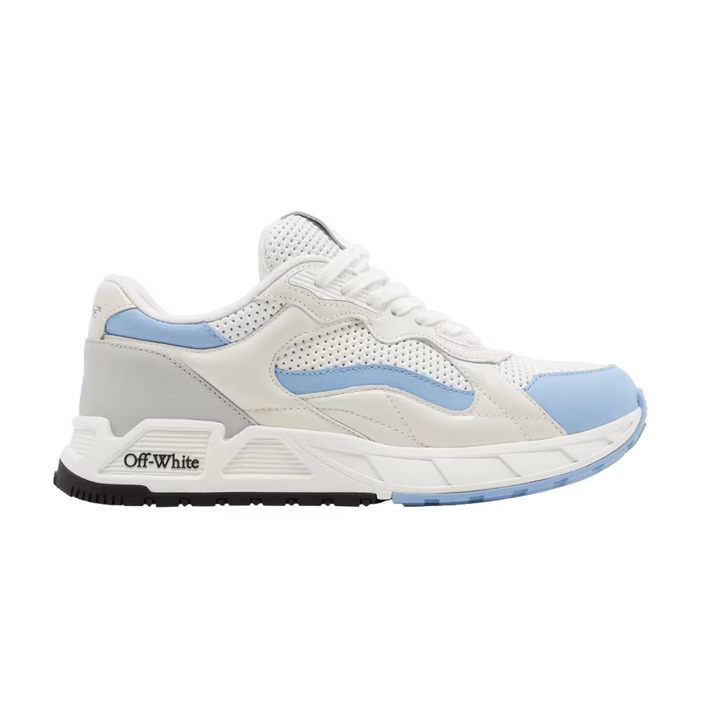 Off-White Women's Runner B Sneaker White Light Blue