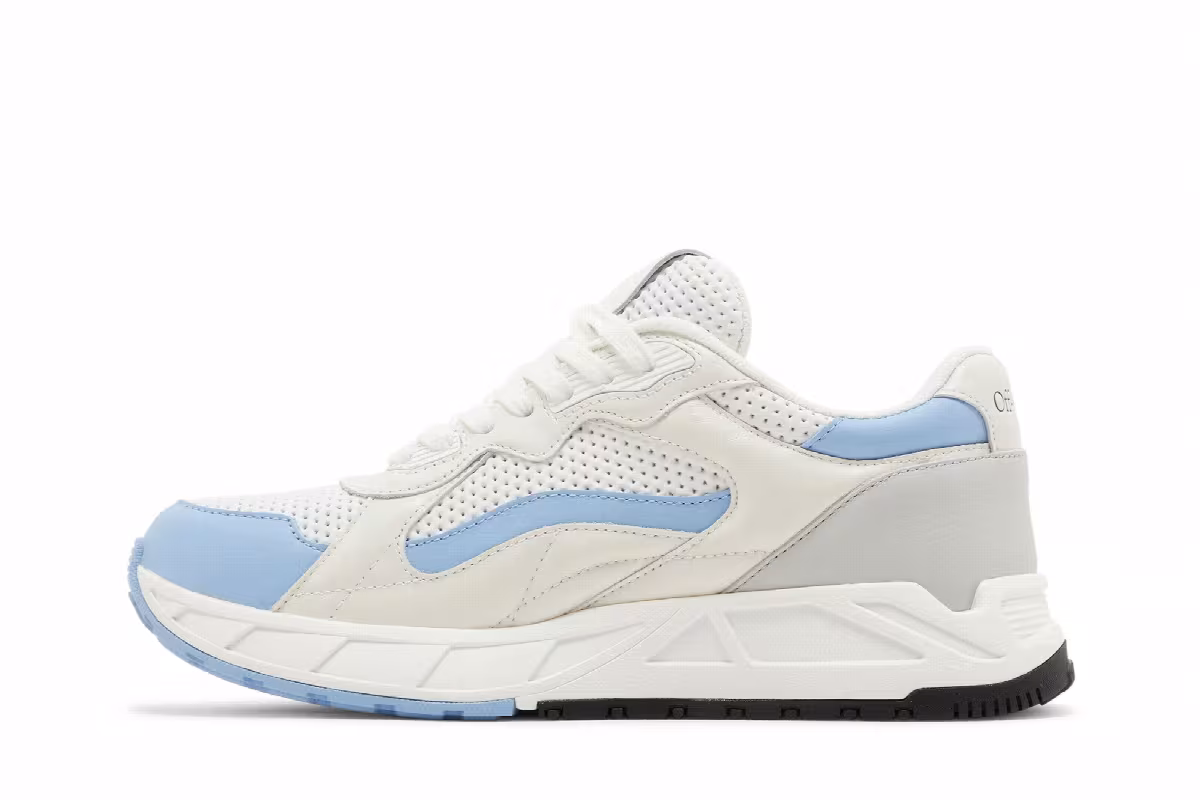 Off-White Women's Runner B Sneaker White Light Blue, view 4