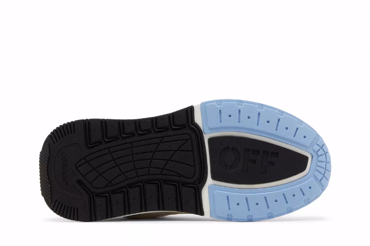 Off-White Women's Runner B Sneaker White Light Blue, view 5