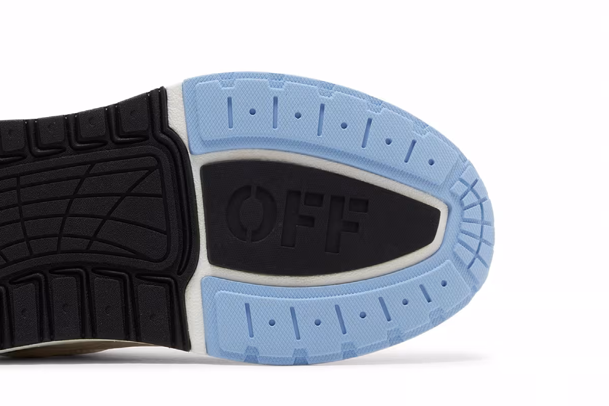 Off-White Women's Runner B Sneaker White Light Blue, view 6