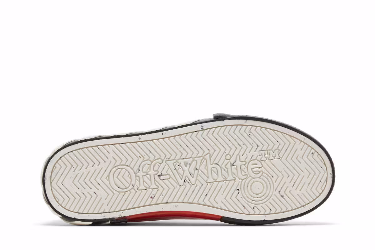 Off-White Women's Vulc Sneaker White Black, view 5