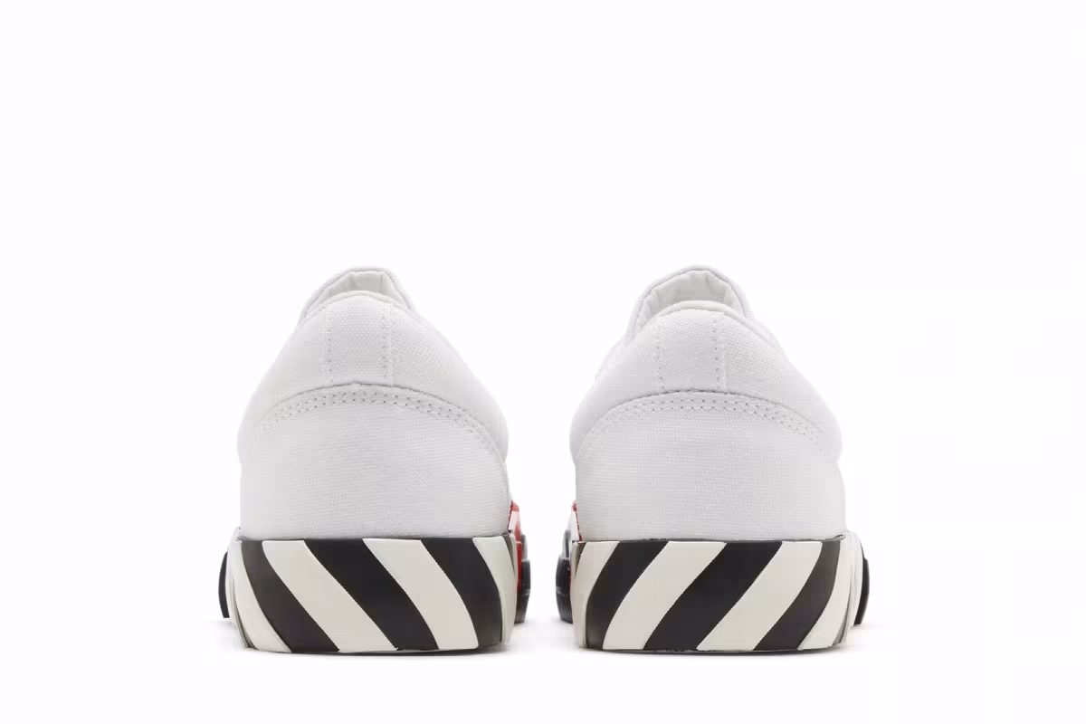 Off-White Women's Vulc Sneaker White Black, view 7