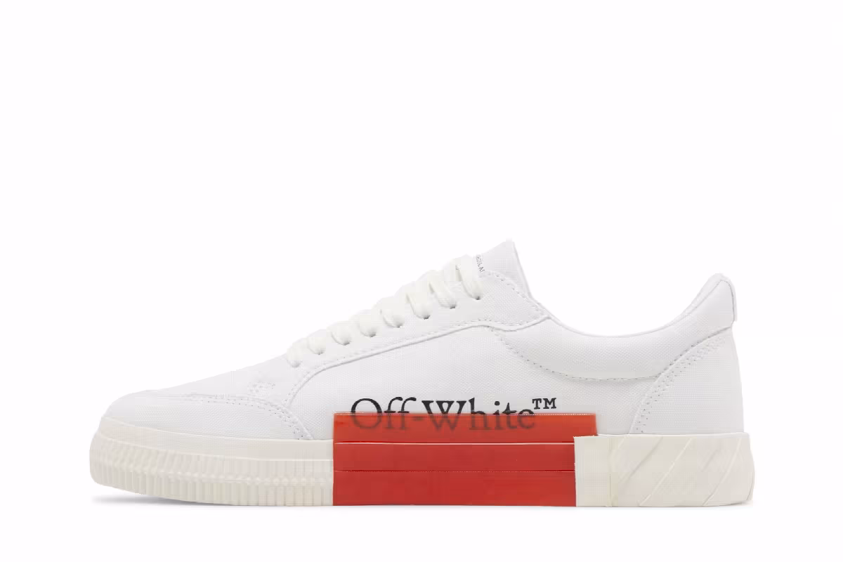 Off-White Vulc Sneaker White Black Red, view 4