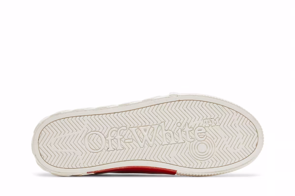 Off-White Vulc Sneaker White Black Red, view 5