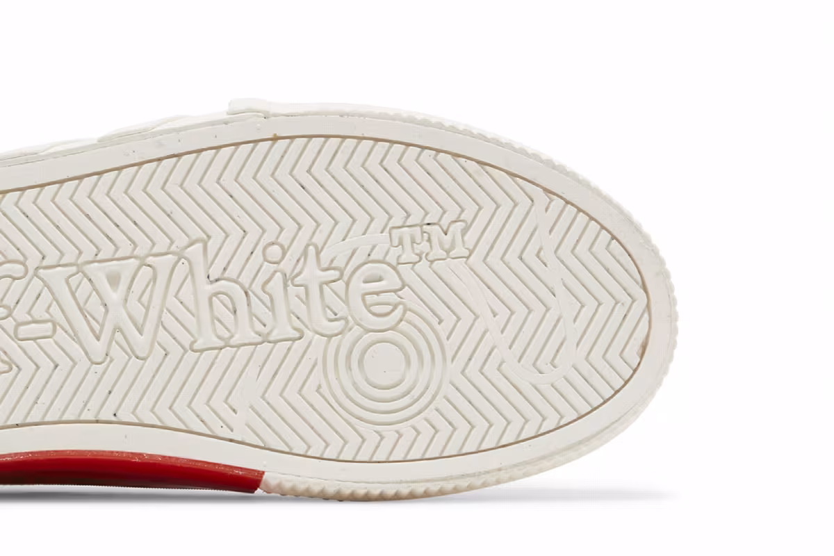 Off-White Vulc Sneaker White Black Red, view 6