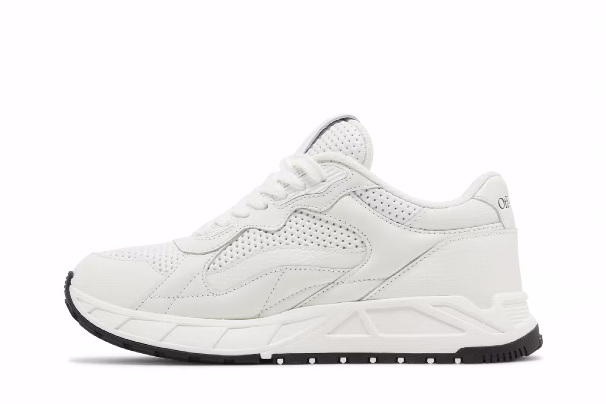 Off-White Women's Runner B Sneaker White, view 4