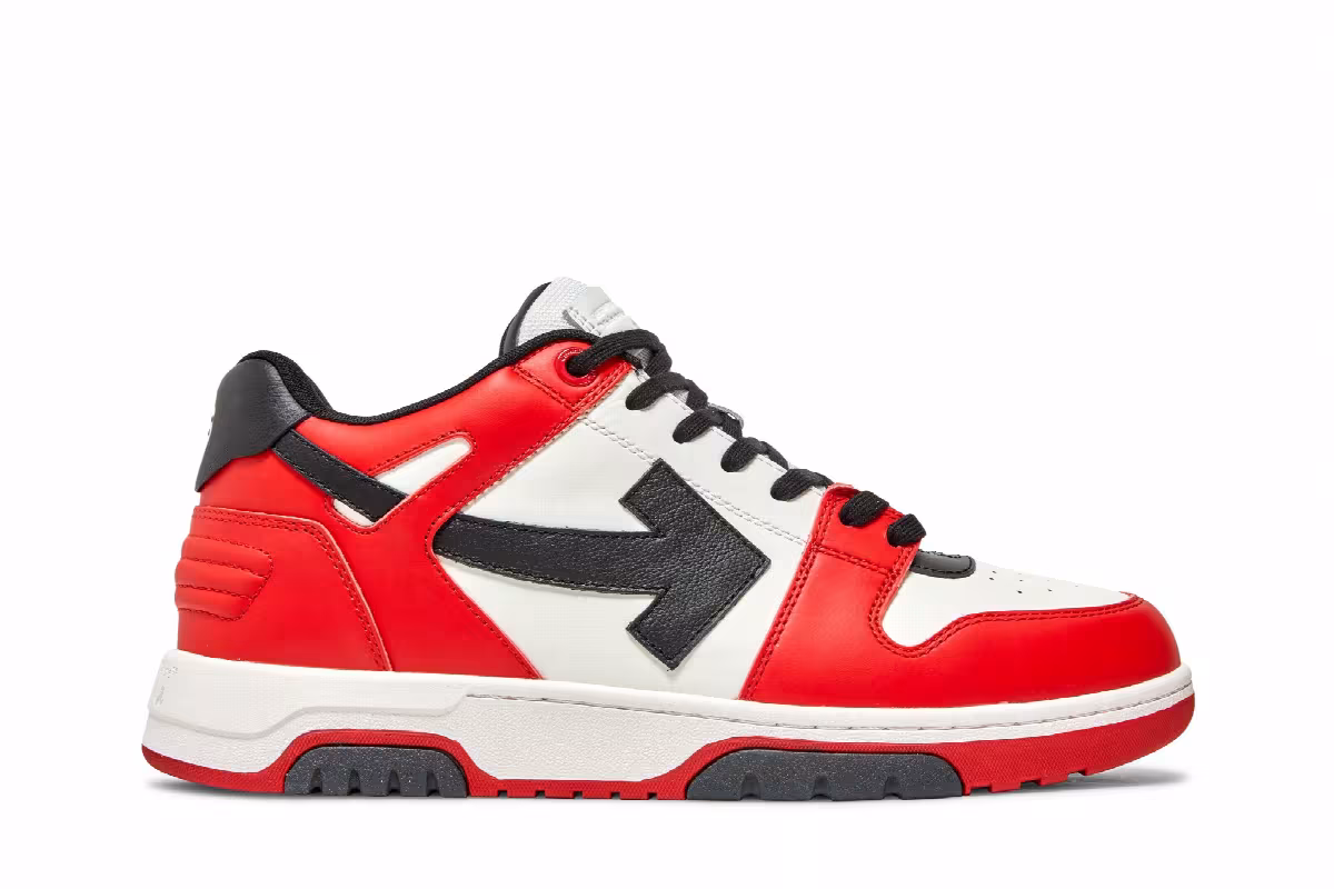 Off-White Out of Office Low Red White Black, view 2