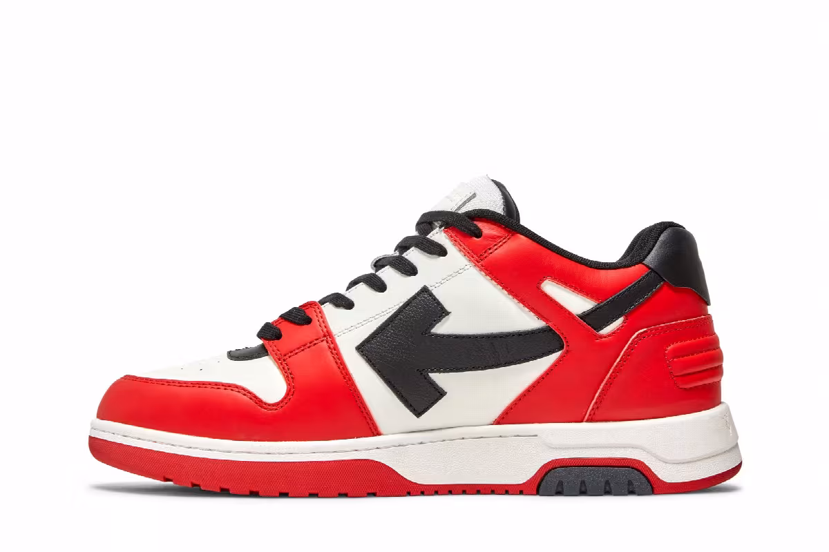 Off-White Out of Office Low Red White Black, view 4