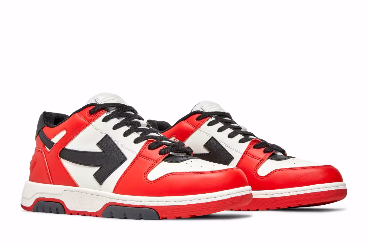 Off-White Out of Office Low Red White Black, view 9
