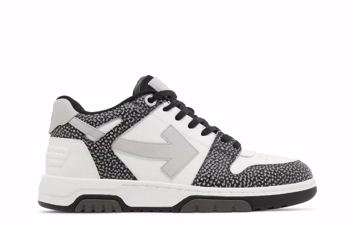 Off-White Out of Office Black White Dotted Pattern, view 2