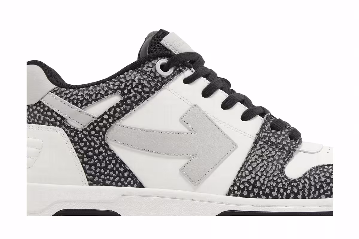 Off-White Out of Office Black White Dotted Pattern, view 3