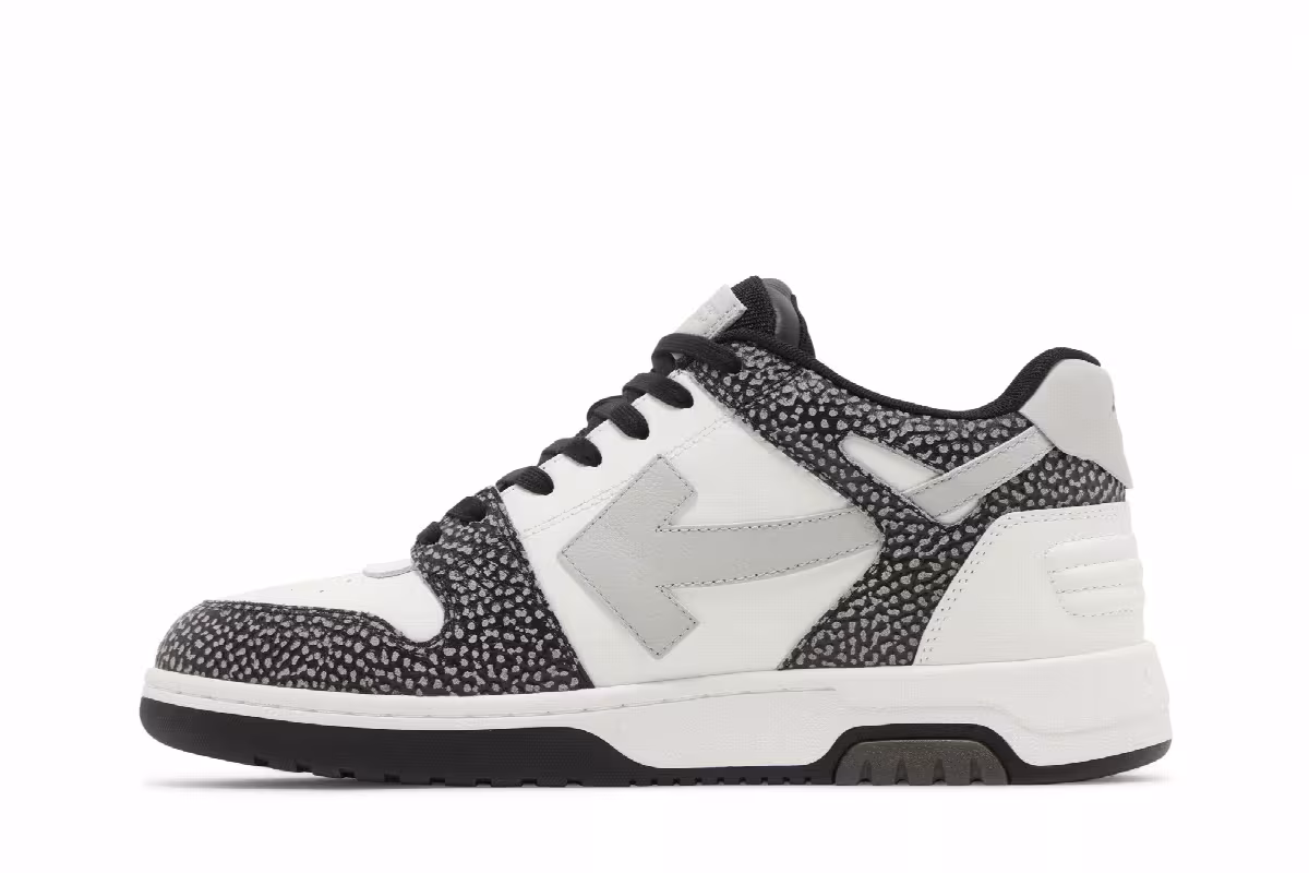 Off-White Out of Office Black White Dotted Pattern, view 4