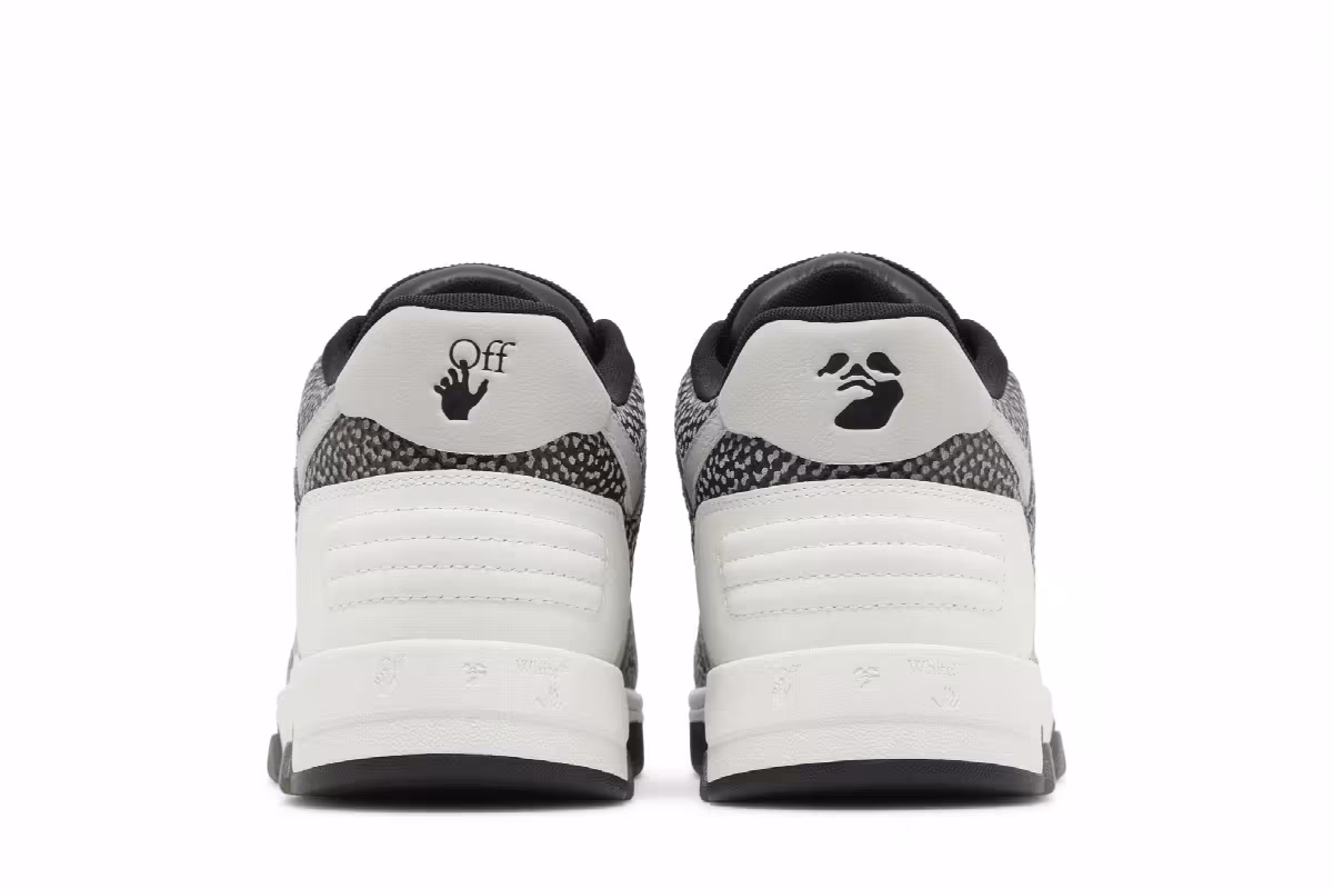 Off-White Out of Office Black White Dotted Pattern, view 7