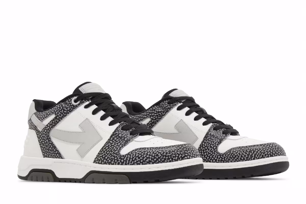 Off-White Out of Office Black White Dotted Pattern, view 9