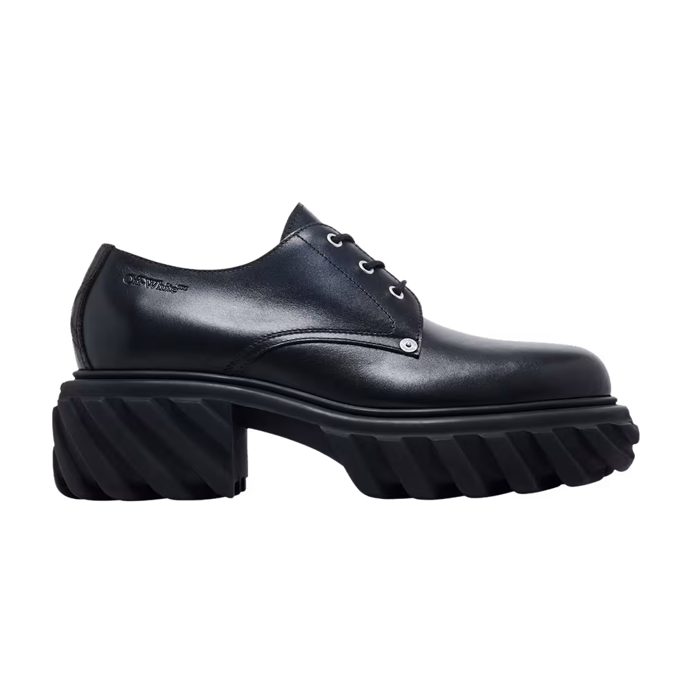 Off-White Exploration Almond Toe Derby Black