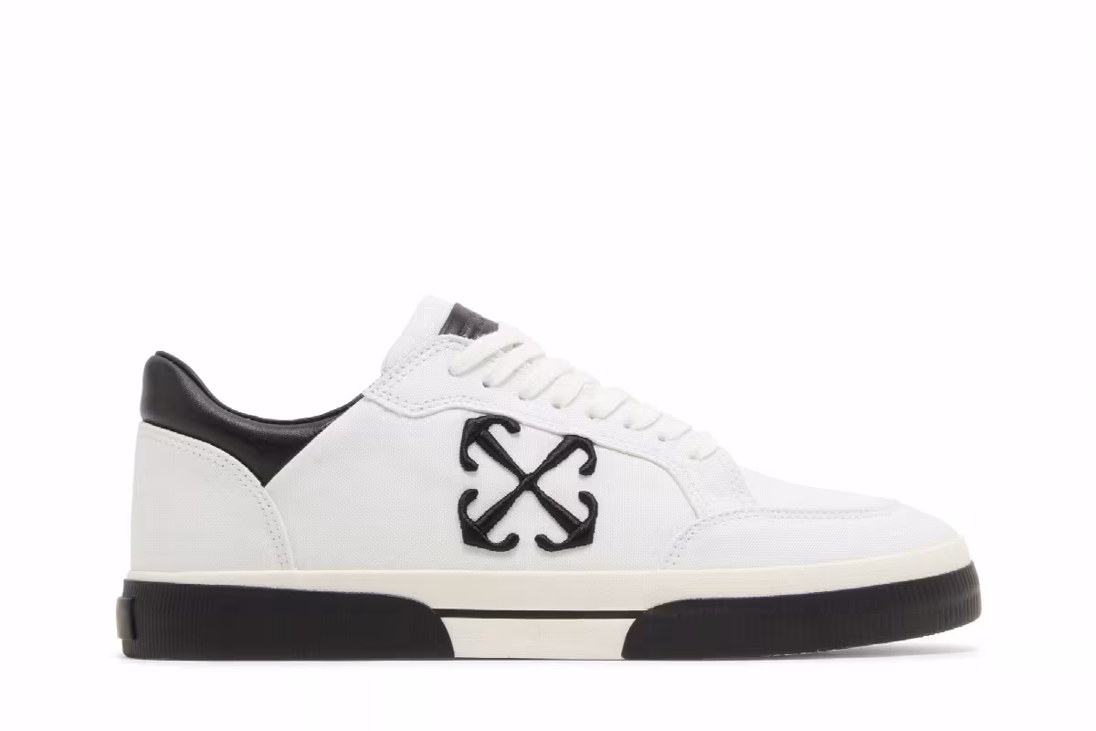 Off-White New Low Vulcanized White Black, view 2