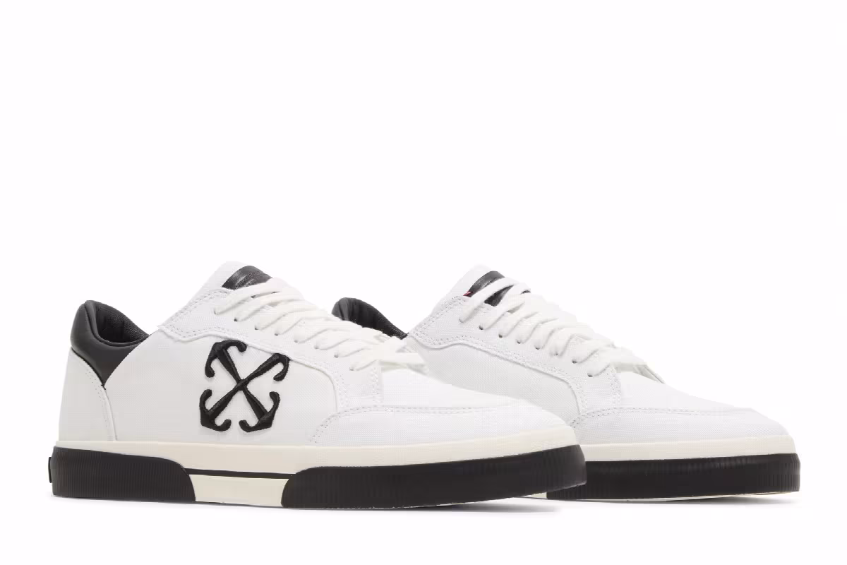 Off-White New Low Vulcanized White Black, view 9