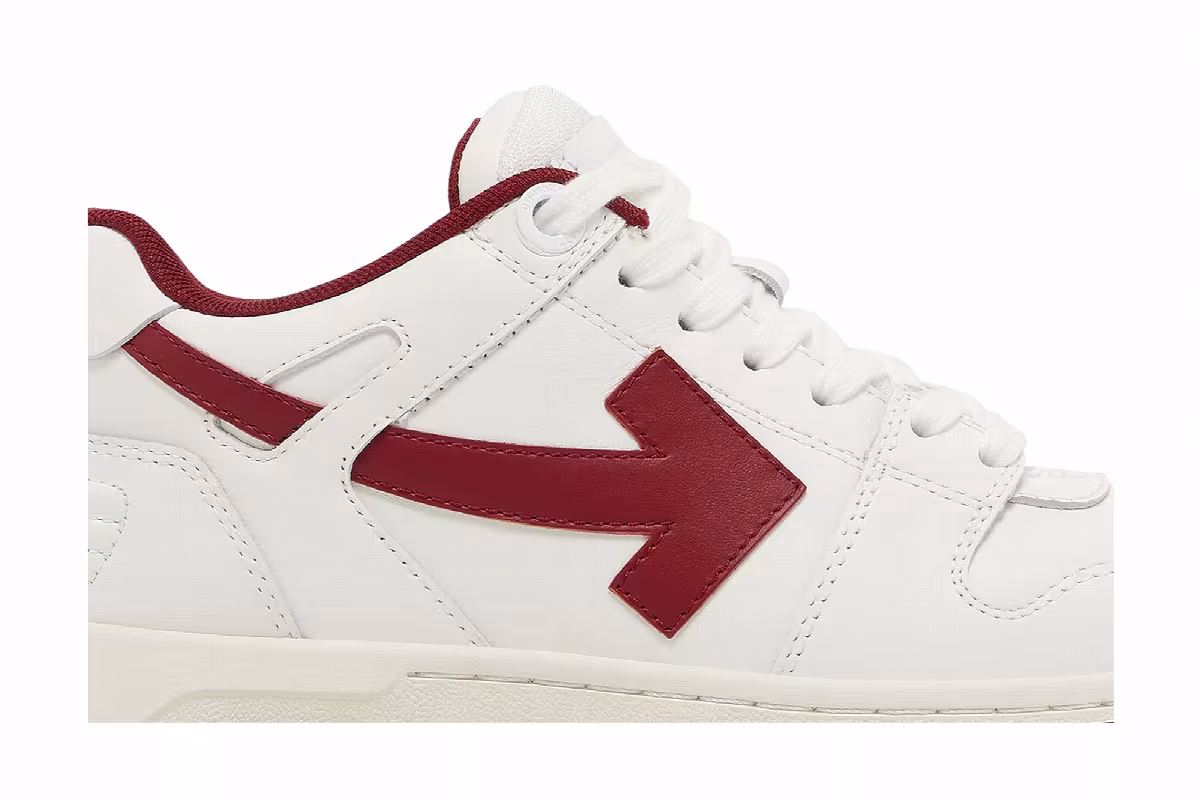 Off-White Women's Out of Office White Burgundy, view 3