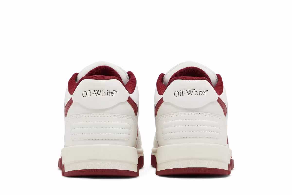 Off-White Women's Out of Office White Burgundy, view 7