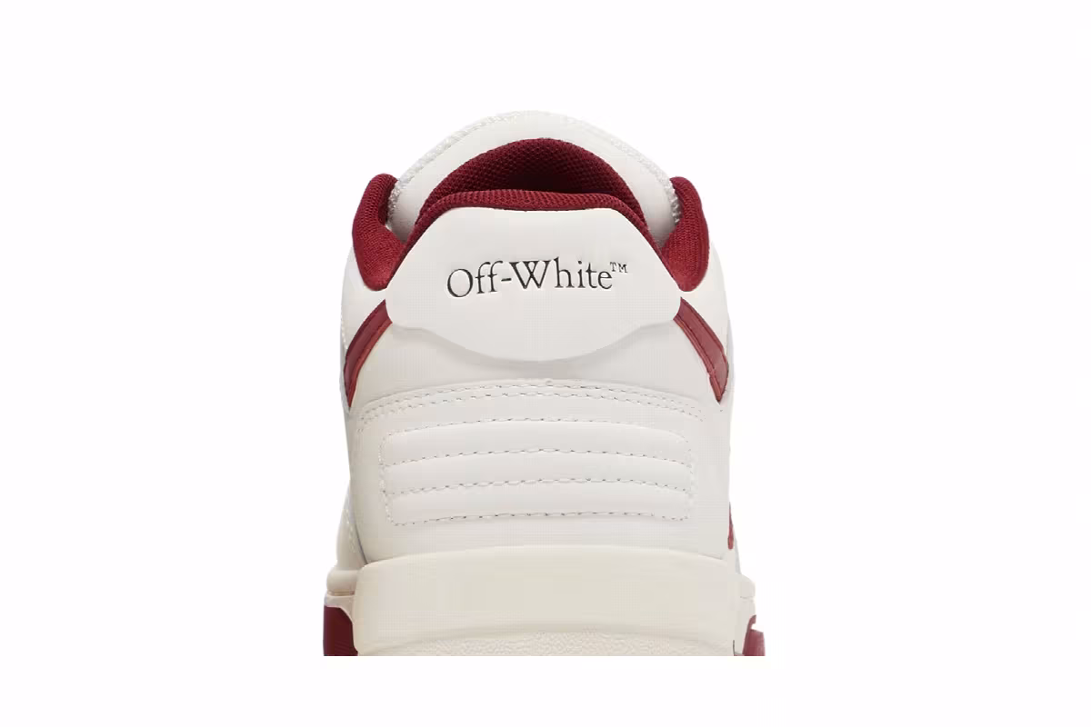 Off-White Women's Out of Office White Burgundy, view 8