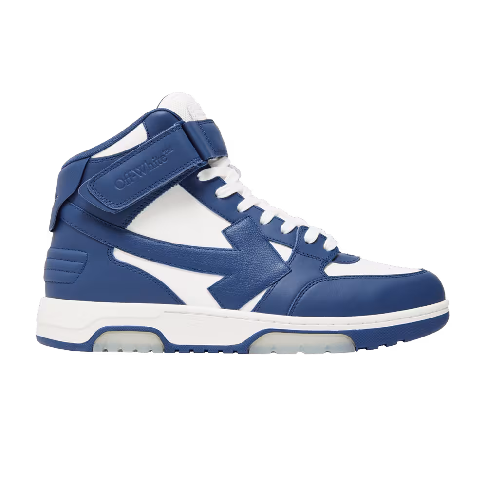 Off-White Out of Office Mid Blue White Clear Sole