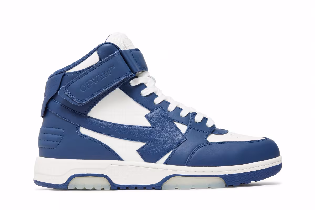 Off-White Out of Office Mid Blue White Clear Sole, view 2