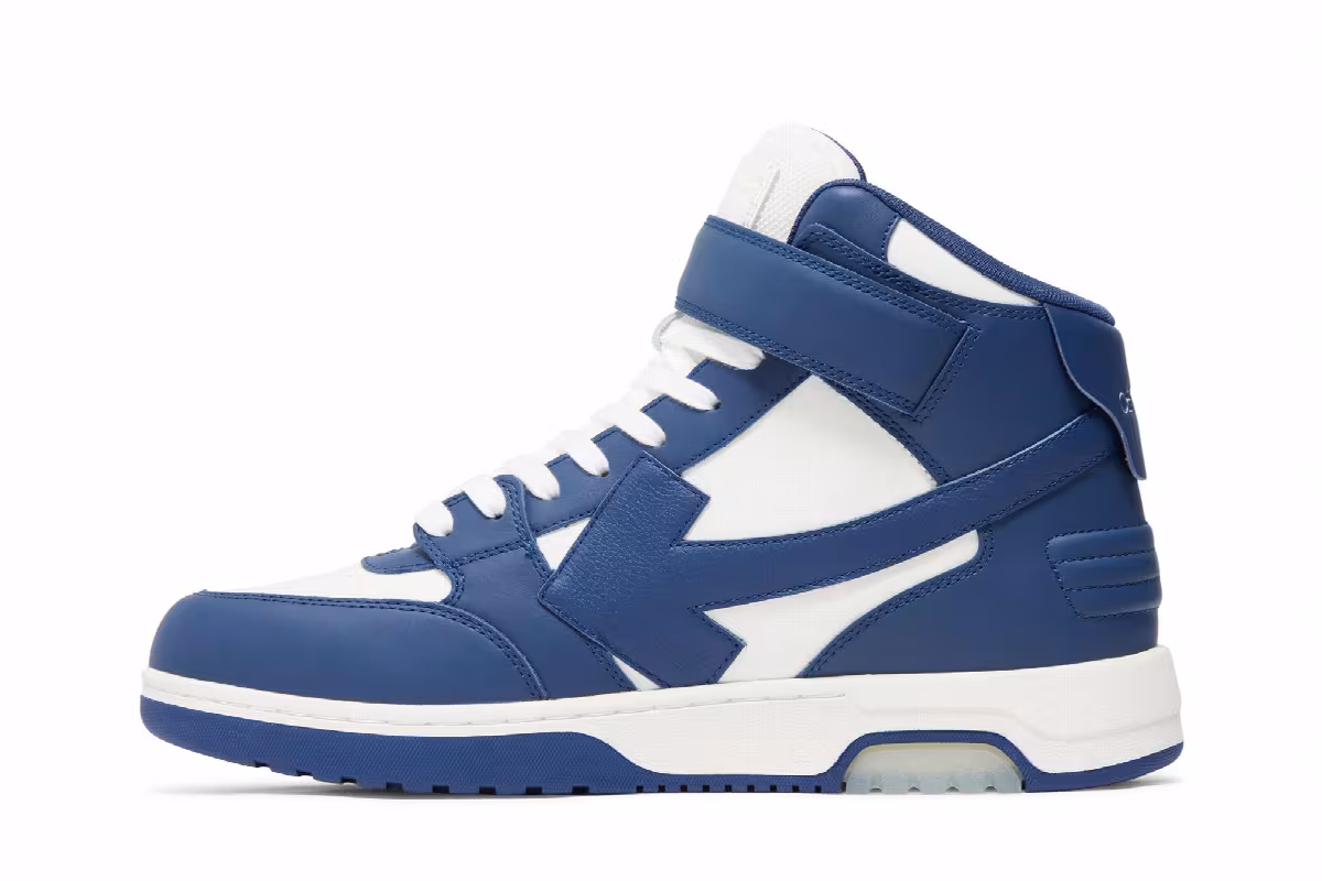 Off-White Out of Office Mid Blue White Clear Sole, view 4