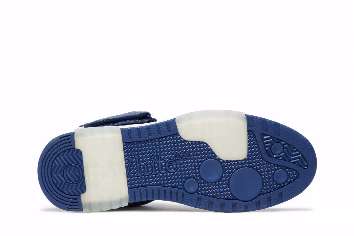 Off-White Out of Office Mid Blue White Clear Sole, view 5