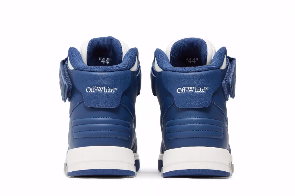 Off-White Out of Office Mid Blue White Clear Sole, view 7