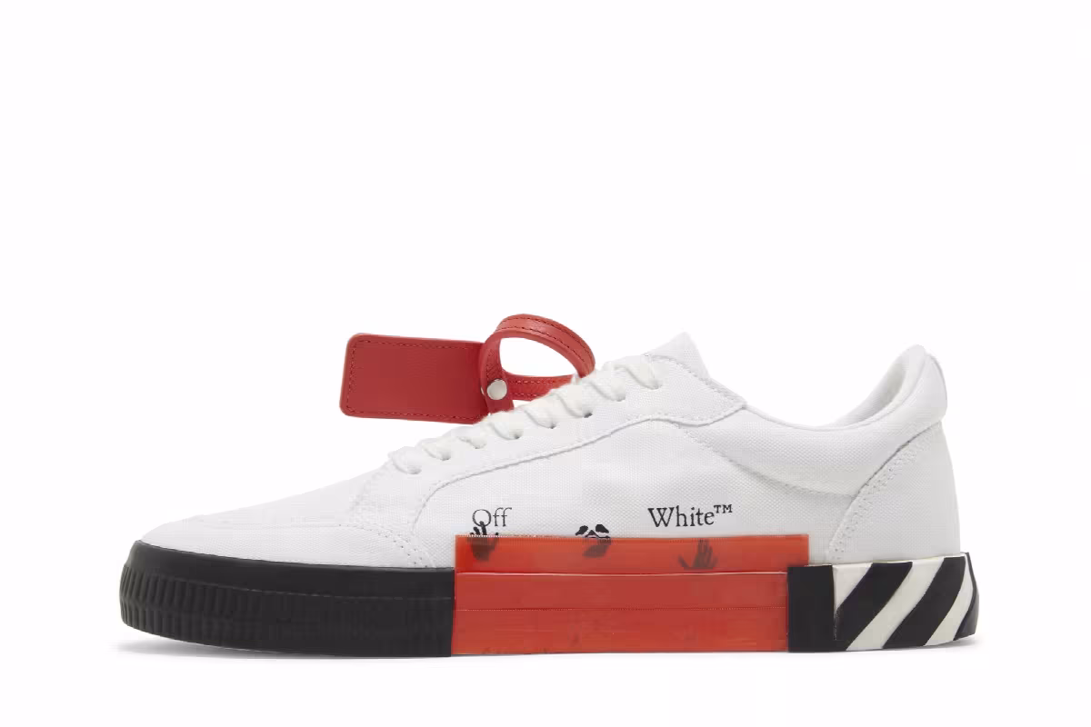 Off-White Vulc Sneaker White Yellow, view 4