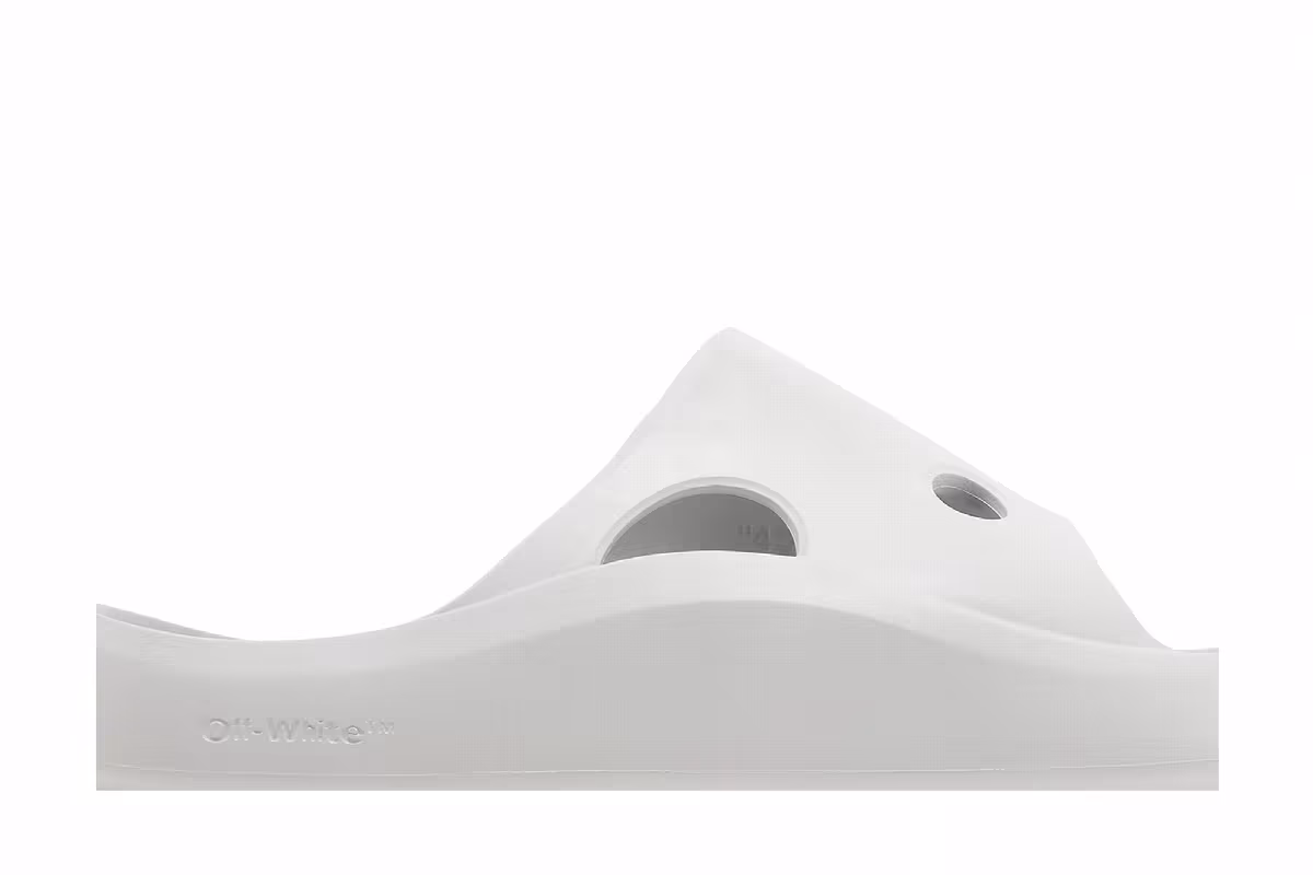 Off-White Meteor Padded Sliders Light Grey, view 3